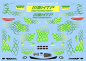 Preview: Decal Merc AMG GT3 HTP Motorsport Mann Filter #84 Mamba SPA