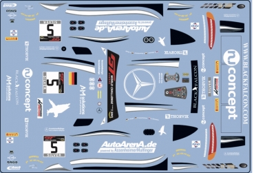 Preview: Decal Merc AMG GT3 evo Black Falcon #5 GTWC 2020