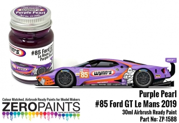 Ford GT #85 Keating/Wynn's  Lemans 2019 Pearl Purple  Zero Colour Matched Paints 30ml