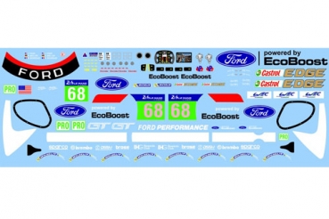 Decal Ford GT 2016 LM #68 Scale 1:32