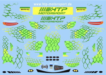 Preview: Decal Merc AMG GT3 HTP Motorsport Mann Filter #84 Mamba SPA