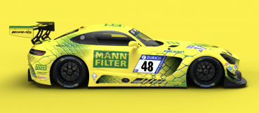Decal Merc AMG GT3 HTP Motorsport Mann Filter #48 Mamba Nürburg Ring Scale 1/32