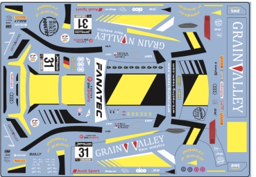 Preview: Decal Audi R8 LMS #31 Belgian Audi Sport Team WRT Spa 2020 Scale 1:32