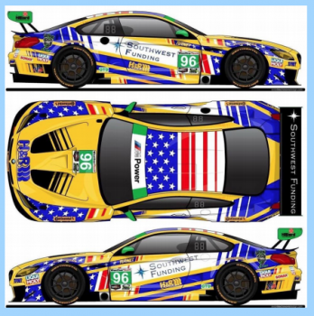 Preview: Decal BMW M6 - GT3 - Watkin Glenn 2018 - #96 Turner SCALE 1:32