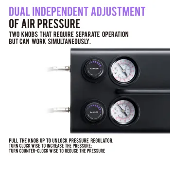 Preview: Gaahleri Dual Drive GT-918 Airbrush-Kompressor EU