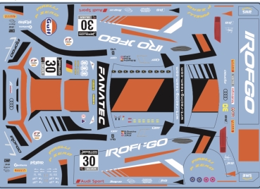 Preview: Decal Audi R8 LMS #30 Belgian Audi Sport Team WRT Spa 2020