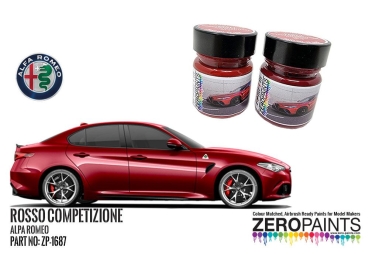 Alfa Romeo Guilia Quadrifoglio 361/B Rosso Competizione Paint Set 2x30ml ZP-1687
