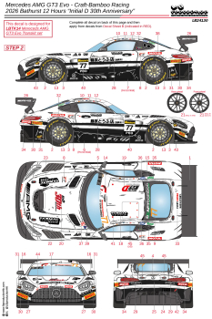 Preview: 1/24 Mercedes AMG GT3 Evo - Craft-Bamboo Racing - 2026 Bathurst 12 Hours "Initial D 30th Anniversary"(24130 LBProduction)