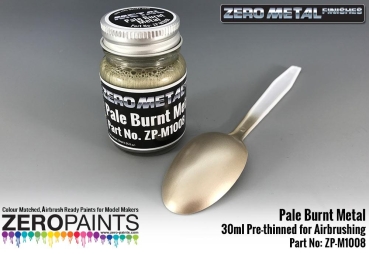 Pale Burnt Metal Paint - 30ml - Zero Metal Finishes ZP-M1008