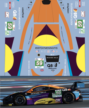 Decal McLaren 720S LMGT3 Evo United Autosports #59 Le Mans 2025