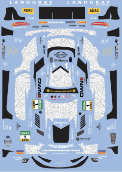Decal Mercedes AMG GT Evo Landgraf Motorsports ADAC GT Masters all scales FFSFD1053v68