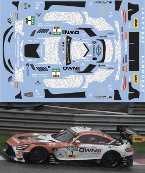 Preview: Decal Mercedes AMG GT Evo Landgraf Motorsports ADAC GT Masters all scales FFSFD1053v68