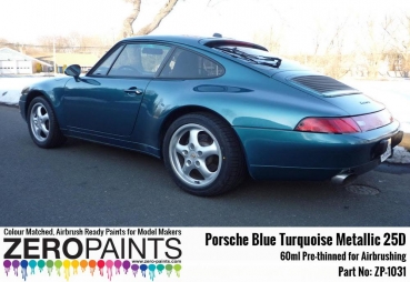 Blue Turquoise Metallic 25D Porsche 60ml