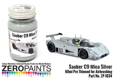 Silver Mica Paint 60ml for Sauber C9 Le Mans 1989 ZP-1634