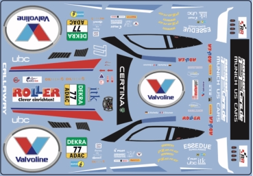Decal Corvette C7R Roller ADAC #77