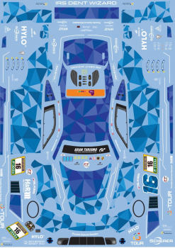 Decal Audi R8 GT3 evo team Phoenix - Scherer Nürburgring 2025 #16 FFSFD1003v59