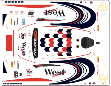 Preview: Decal 1:24  Mclaren 720s GT3 GT #22 WEST 2026 FFSFD1047v15