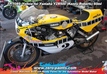 Preview: Zero Paints Decal matched Yellow for Tamiya Kit 14001- Yamaha YZR500 - Kenny Roberts 60ml ZP-1089