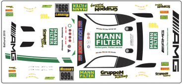 Preview: Decal Merc AMG GT3 HTP Motorsport Mann Filter Mamba #999A Bathurst 2019