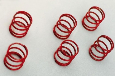 Springs chassis susp. soft red (6 pcs.)