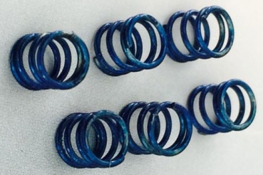 Springs chassis susp. hard blue (6 pcs.)