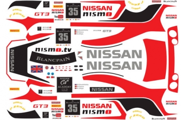 Decal Nissan GTR Nismo #35 Scale 1/32