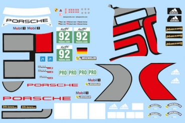 Decal Porsche 911 991 RSR #92 2013