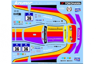 Preview: Decal Porsche 997 GT3 Kremer #36 Scale 1:32