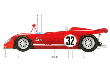 Decal Alfa Romeo Tipo 33/3 #32