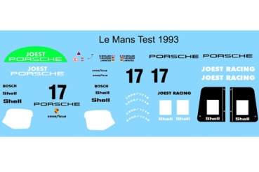Preview: Decal Porsche 962 Testcar 1993 Le Mans Joest Racing #17