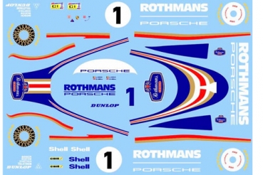 Decal Porsche 956 Rothmans #1  LM 1982