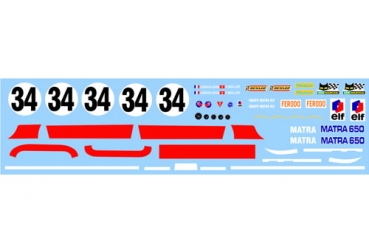 Decal Matra 650 LM 1969 #34