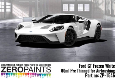 Ford GT Frozen White Zero Colour Matched Paints 60ml