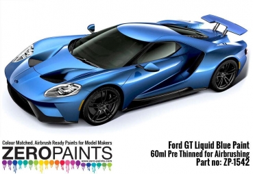 Ford GT Liquid Blue Zero Colour Matched Paints 60ml ZP-1542