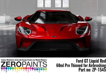 Ford GT Liquid Red Zero Colour Matched Paints 60ml