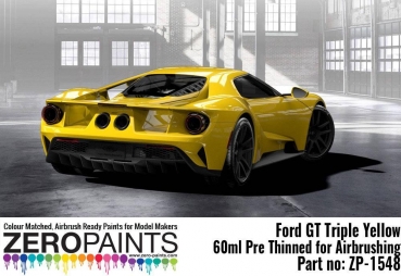 Ford GT Triple Yellow  Zero Colour Matched Paints 60ml