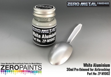 White Aluminium Paint - 30ml - Zero Metal Finishes