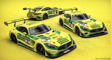 Decal Merc AMG GT3 HTP Motorsport / Mann Filter #48