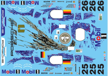 Preview: Decal Porsche GT1 LM 1996 # 25/ 26 -Scale 1:32