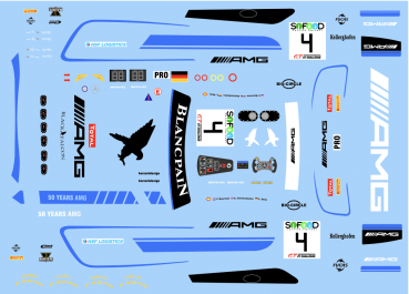 Preview: Decal Merc AMG GT3 BLACK FALCON SPA 017 #4