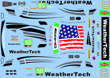 Decal Merc AMG Weathertech #50