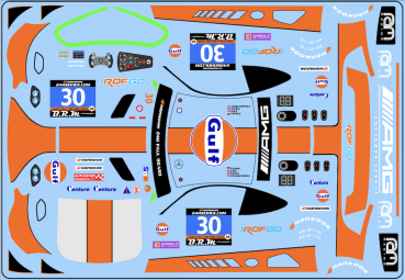 Decal Merc AMG GT3 RAM RACING #30