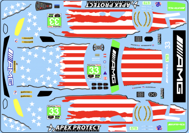 Decal Merc AMG Riley #33