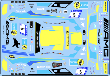 Decal Merc AMG GT3 BLACK FALCON  Nürburg Ring 2018 #5