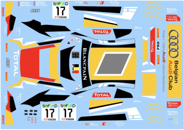 Preview: Decal Audi R8 LMS #17 Belgian Audi Club Team WRT