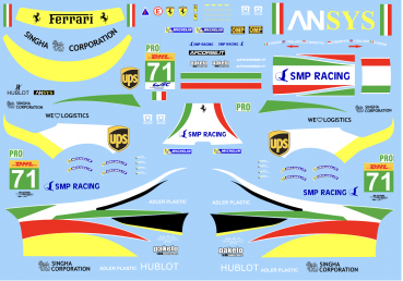 Preview: Decal Ferrari 458 #71 AF Corse SPA 2015