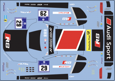 Preview: Decal Audi R8 LMS #29 Belgian Audi Sport Team WRT Ring 2015