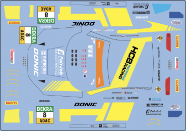 Preview: Decal Audi R8 LMS #8 HCB-Rutronik 2019 ADAC GT