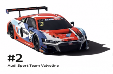 Preview: Decal Audi R8 LMS GT3 Evo Team Valvoline Australia #2. 2019