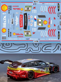 Decal BMW M3 GT3 Touring M Motorsport Nürburgring 24H 2026
